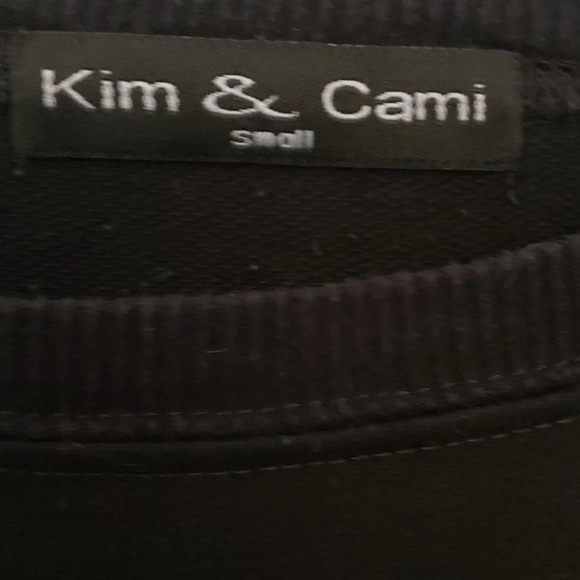 Kim & Cami Black Eyelet Detail Top - Picture 10 of 10